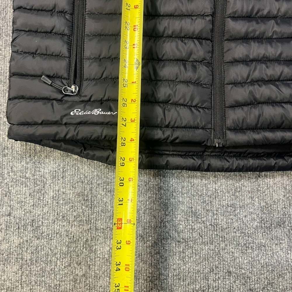 Eddie Bauer Men's L Packable‎ Puffer Vest Black Gorpcore Outdoor Zip Logo - Picture 4 of 8